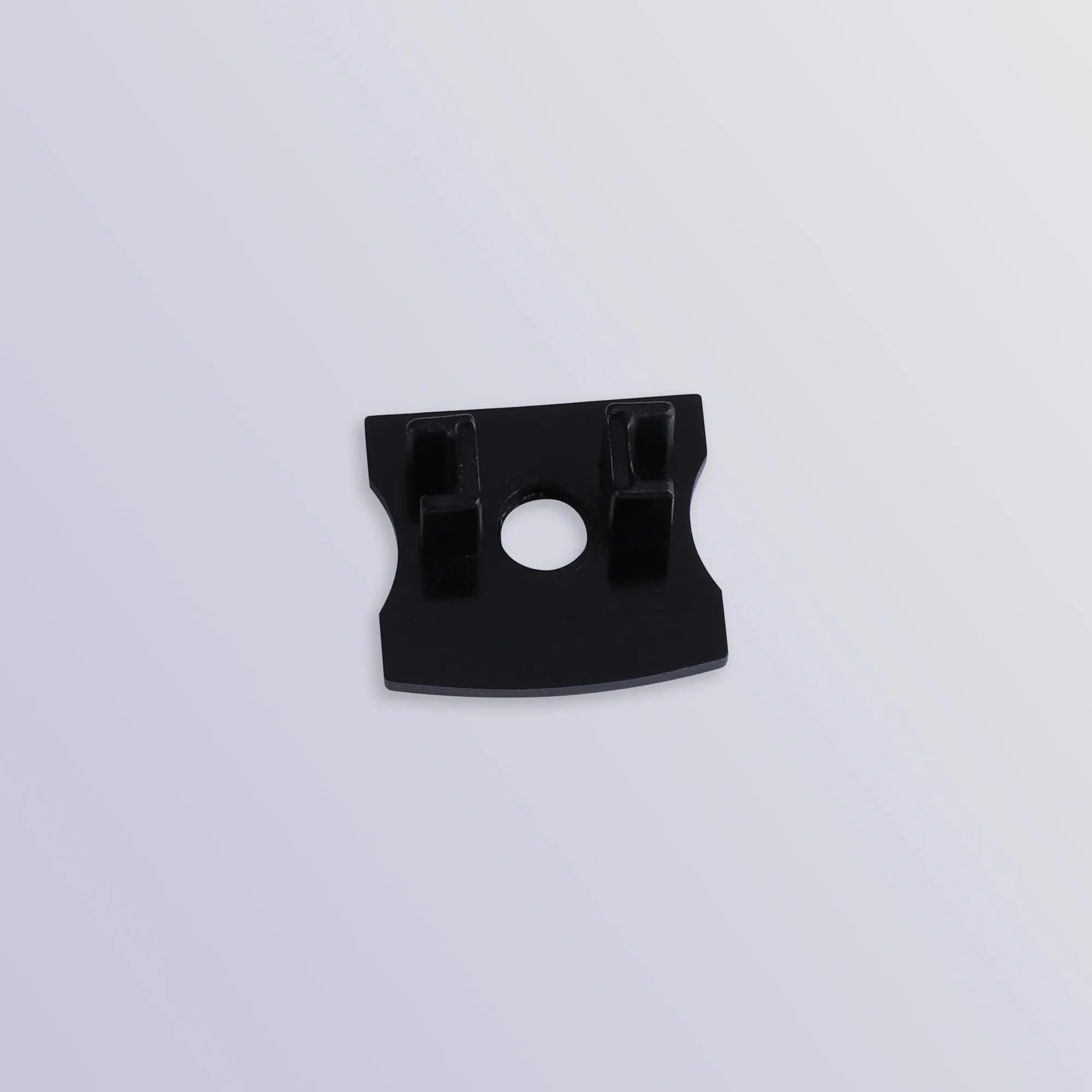 Tiras 17.3 x 15.7mm Black Profile End Cap With Hole (1pc) for M7393 M7396  Mantra Fusion Tiras LED Profile